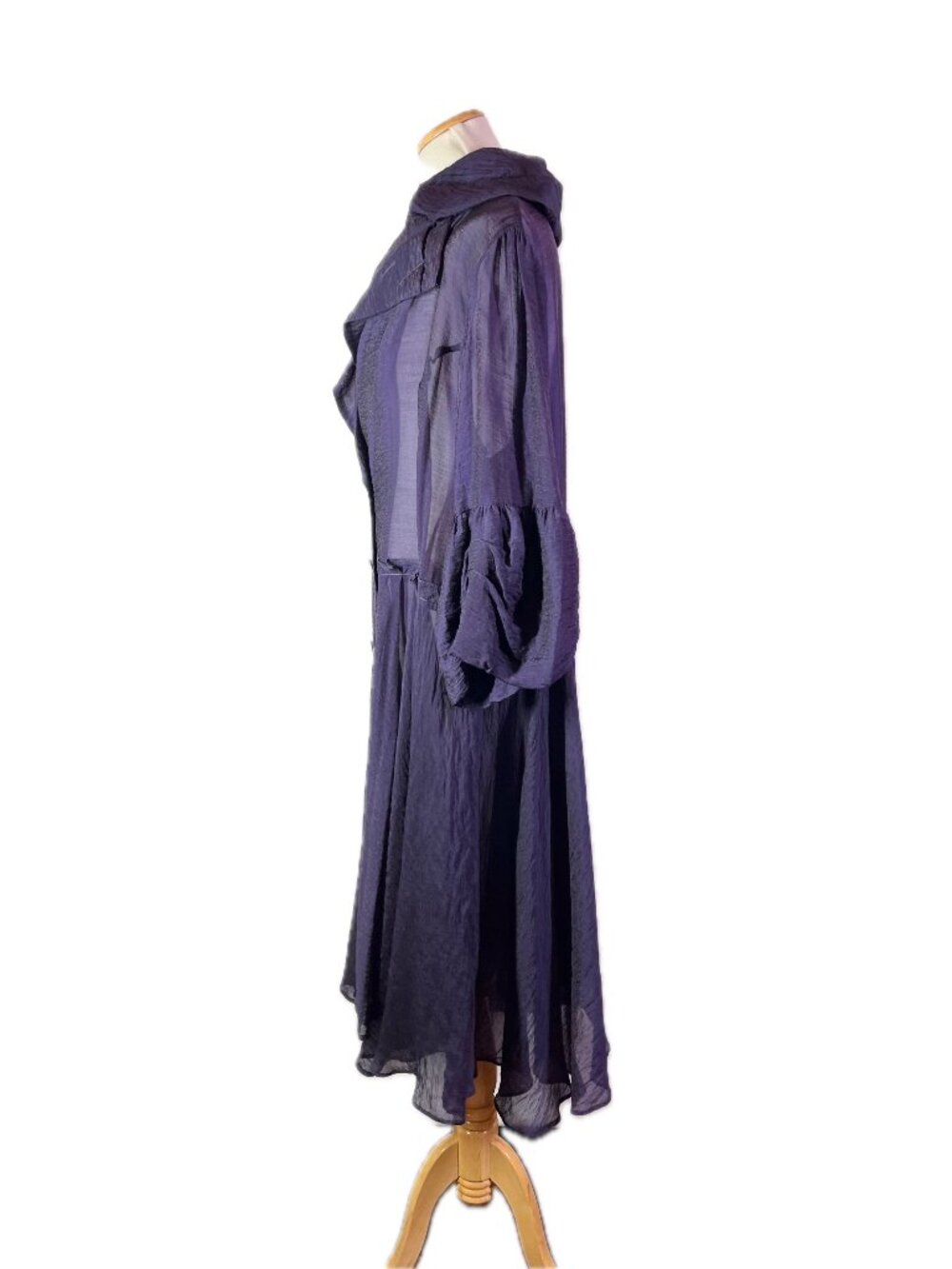 Design Today's Size 2XL Sheer Purple Coat Double-Breasted - Picture 8 of 10